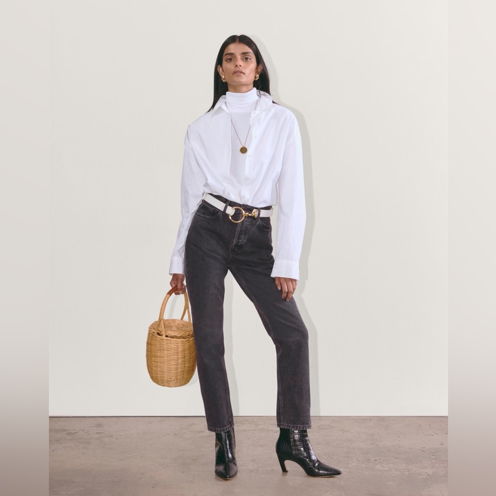 Everlane 90s Cheeky Jean Washed Black Sz 26